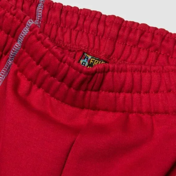 AACA Joggers w/ Color Contrast Stitch 90s Hip Hop Sweatpants Multicolor